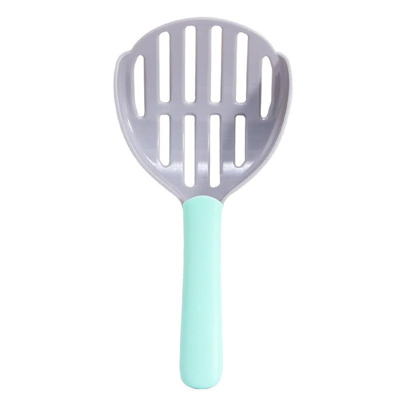 Two-Tone Plastic Tofu Cat Litter Scoop - The Ultimate Pet Cleaning Tool