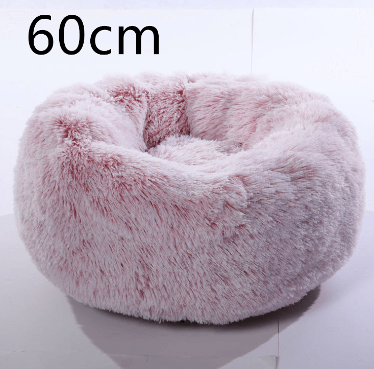Cozy Haven: Luxurious Round Pet Bed For Winter Comfort