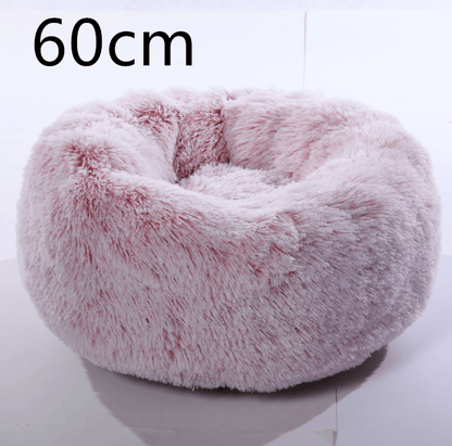 Cozy Haven: Luxurious Round Pet Bed For Winter Comfort