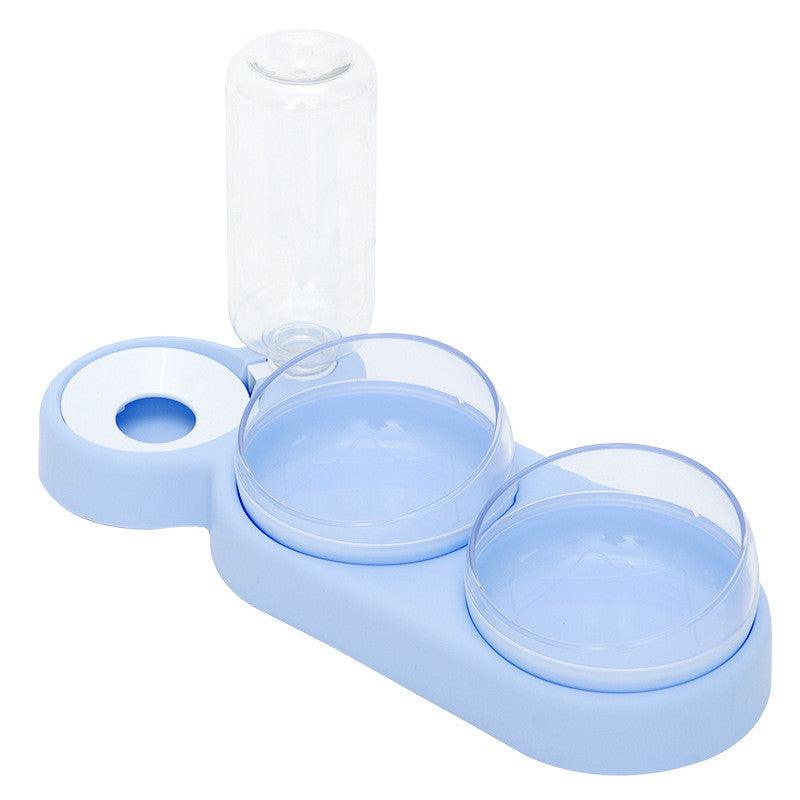 The Ultimate Pet Oasis - Elevated Double Bowl Stand With Automatic Feeder And Water Fountain