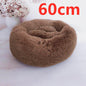 Cozy Haven: Luxurious Round Pet Bed For Winter Comfort