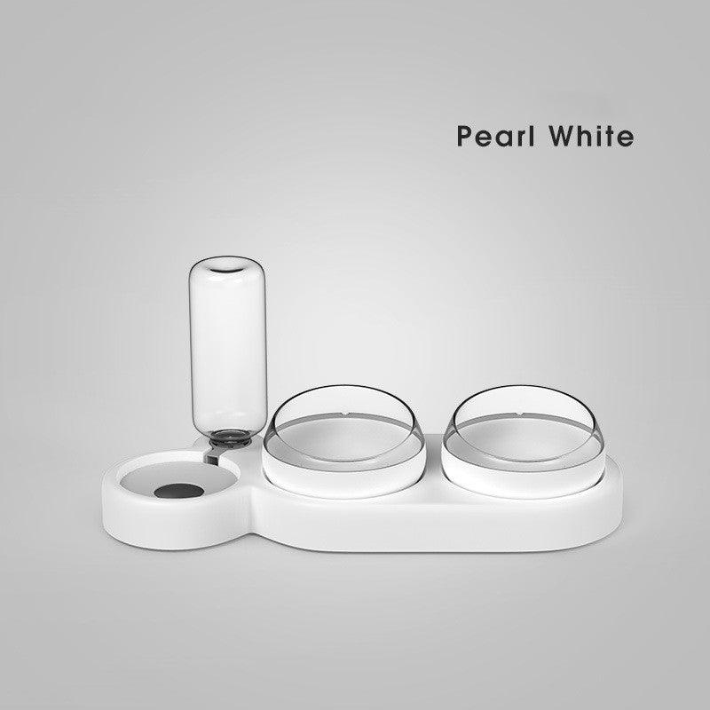 The Ultimate Pet Oasis - Elevated Double Bowl Stand With Automatic Feeder And Water Fountain
