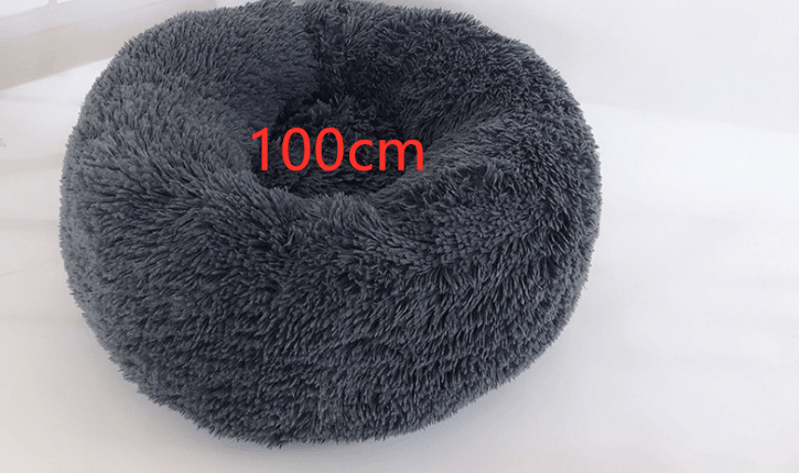 Cozy Haven: Luxurious Round Pet Bed For Winter Comfort