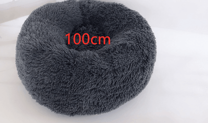 Cozy Haven: Luxurious Round Pet Bed For Winter Comfort