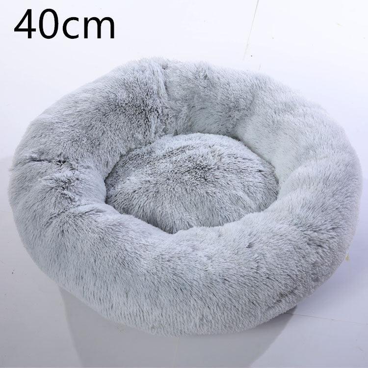 Cozy Haven: Luxurious Round Pet Bed For Winter Comfort