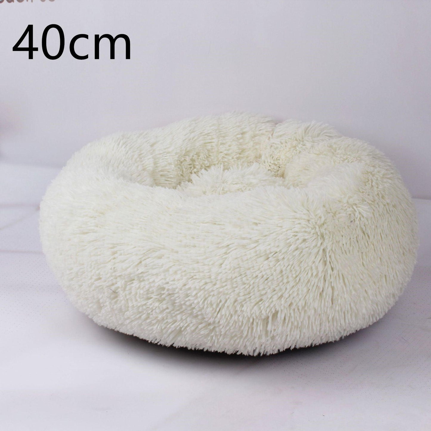 Cozy Haven: Luxurious Round Pet Bed For Winter Comfort