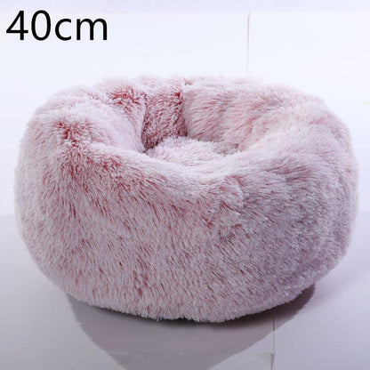 Cozy Haven: Luxurious Round Pet Bed For Winter Comfort