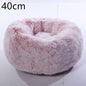 Cozy Haven: Luxurious Round Pet Bed For Winter Comfort