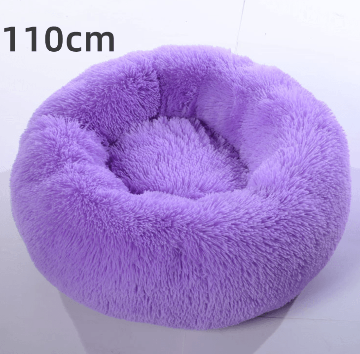 Cozy Haven: Luxurious Round Pet Bed For Winter Comfort