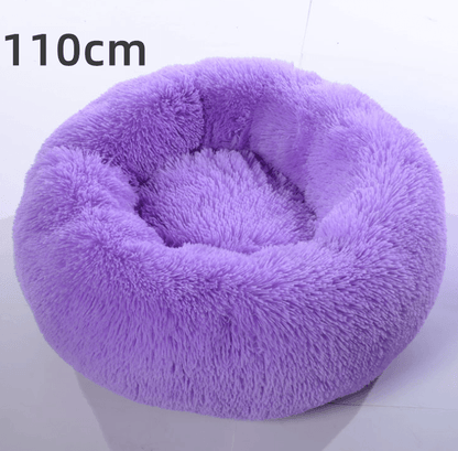 Cozy Haven: Luxurious Round Pet Bed For Winter Comfort