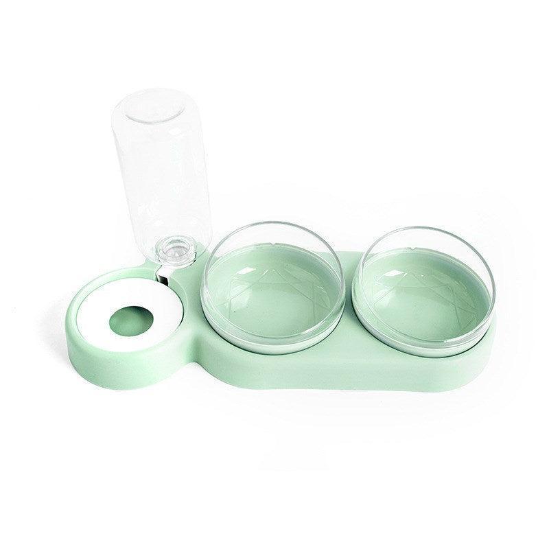 360° Rotating Double Bowl Pet Feeder: The Ultimate Solution For Happy And Hydrated Cats