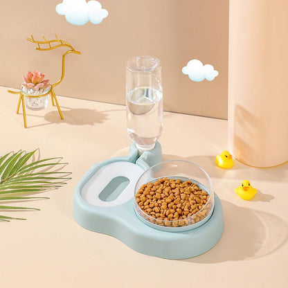 360° Rotating Double Bowl Pet Feeder: The Ultimate Solution For Happy And Hydrated Cats