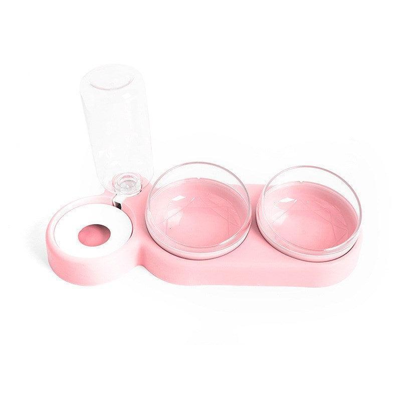 360° Rotating Double Bowl Pet Feeder: The Ultimate Solution For Happy And Hydrated Cats