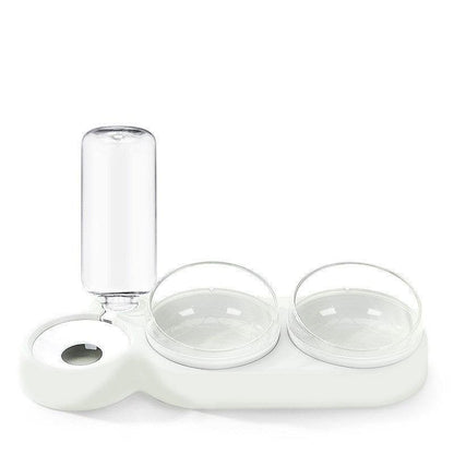 360° Rotating Double Bowl Pet Feeder: The Ultimate Solution For Happy And Hydrated Cats