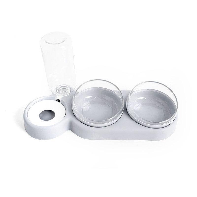360° Rotating Double Bowl Pet Feeder: The Ultimate Solution For Happy And Hydrated Cats