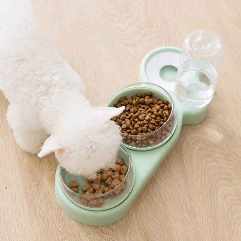 360° Rotating Double Bowl Pet Feeder: The Ultimate Solution For Happy And Hydrated Cats