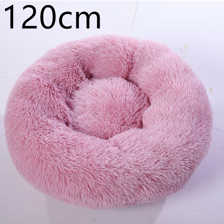Cozy Haven: Luxurious Round Pet Bed For Winter Comfort
