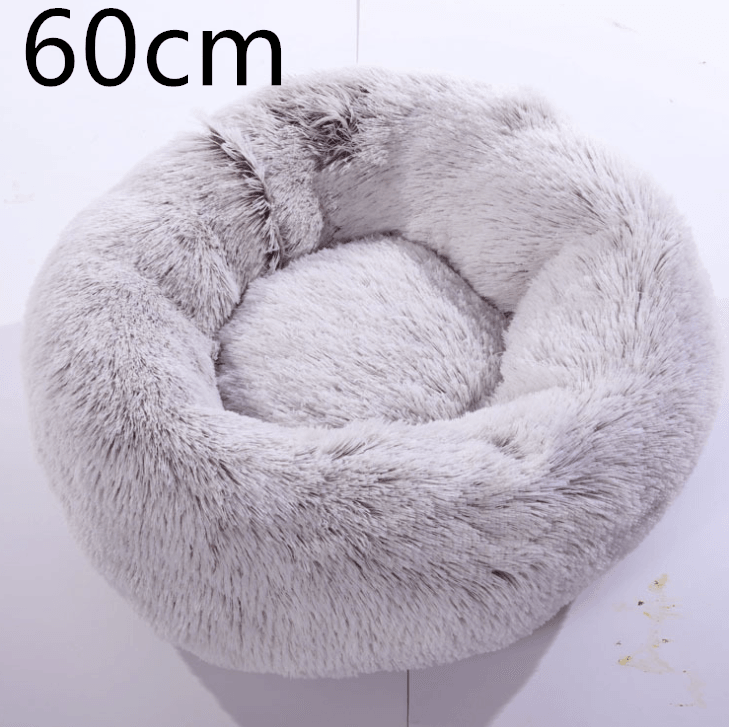 Cozy Haven: Luxurious Round Pet Bed For Winter Comfort