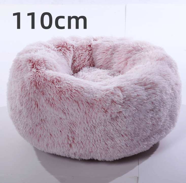 Cozy Haven: Luxurious Round Pet Bed For Winter Comfort