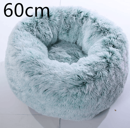Cozy Haven: Luxurious Round Pet Bed For Winter Comfort