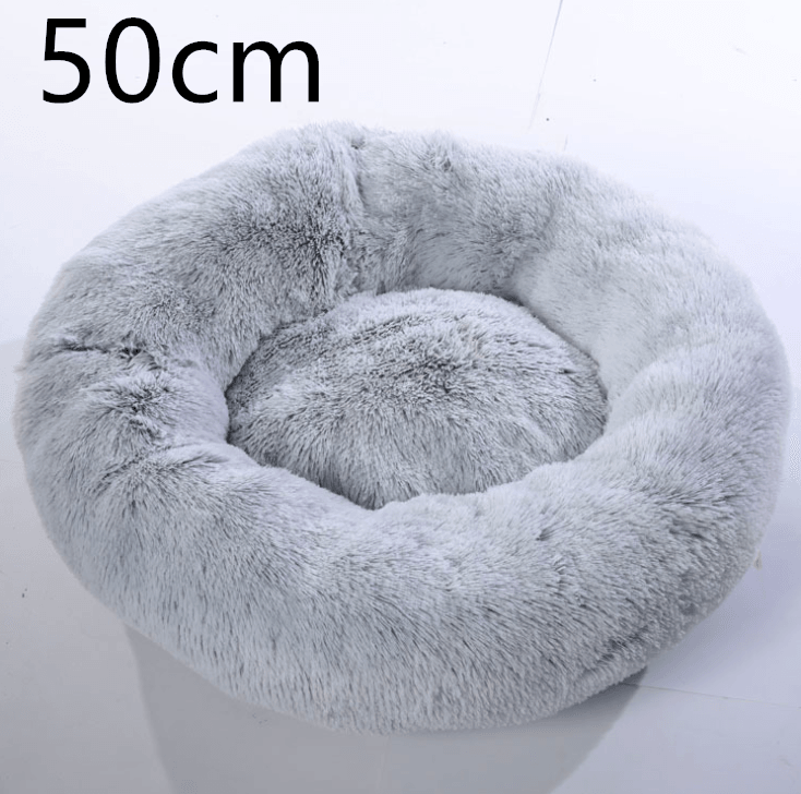 Cozy Haven: Luxurious Round Pet Bed For Winter Comfort