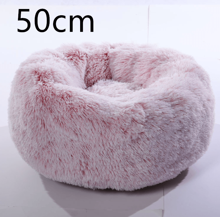 Cozy Haven: Luxurious Round Pet Bed For Winter Comfort
