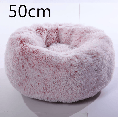 Cozy Haven: Luxurious Round Pet Bed For Winter Comfort