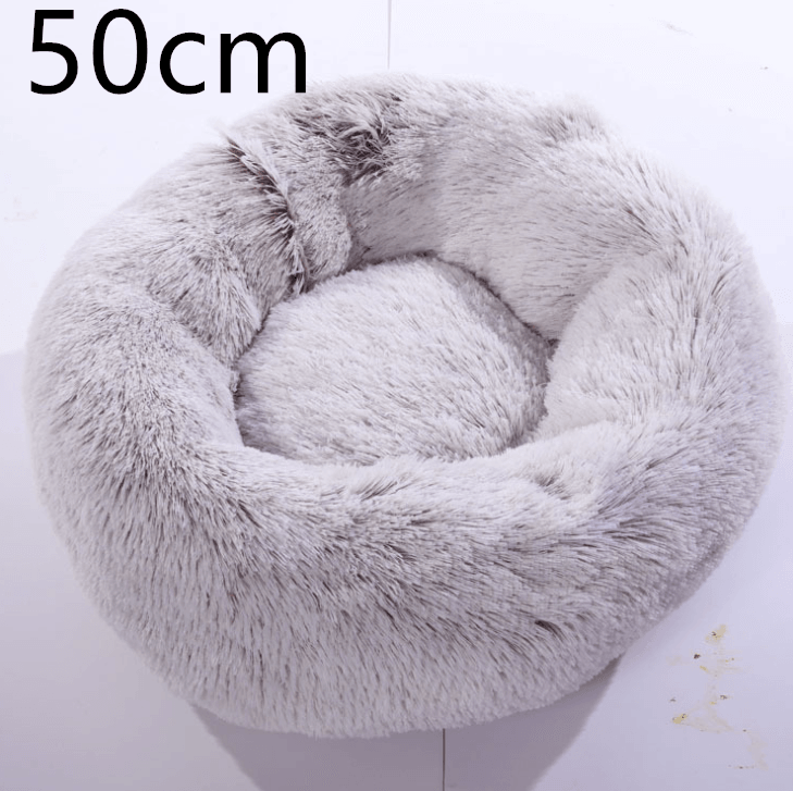 Cozy Haven: Luxurious Round Pet Bed For Winter Comfort