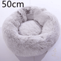 Cozy Haven: Luxurious Round Pet Bed For Winter Comfort