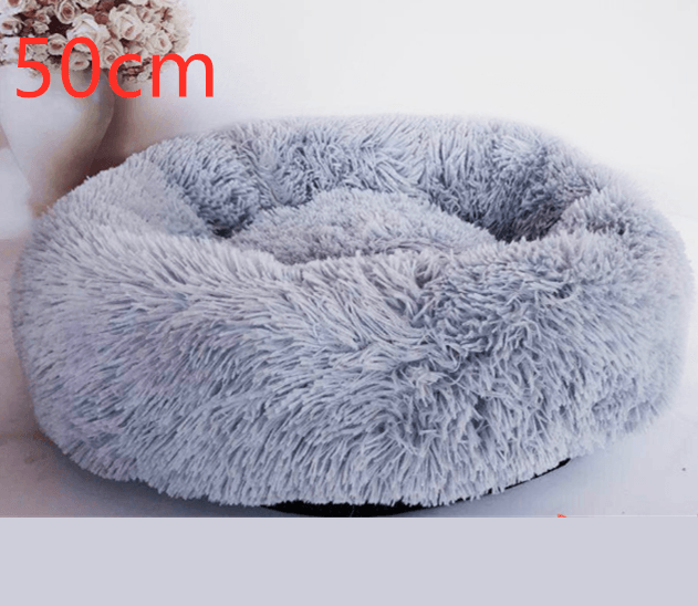 Cozy Haven: Luxurious Round Pet Bed For Winter Comfort