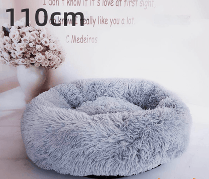 Cozy Haven: Luxurious Round Pet Bed For Winter Comfort