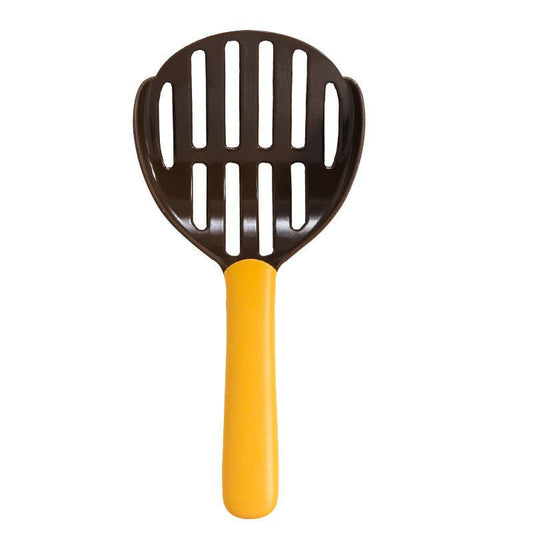 Two-Tone Plastic Tofu Cat Litter Scoop - The Ultimate Pet Cleaning Tool