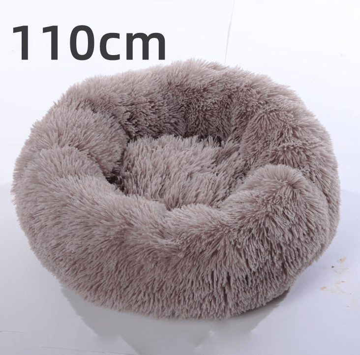 Cozy Haven: Luxurious Round Pet Bed For Winter Comfort