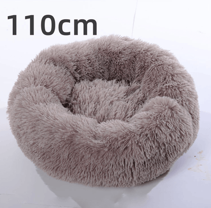 Cozy Haven: Luxurious Round Pet Bed For Winter Comfort