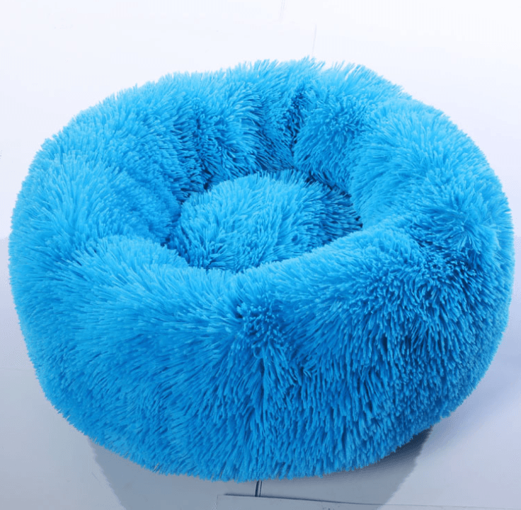Cozy Haven: Luxurious Round Pet Bed For Winter Comfort