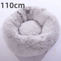 Cozy Haven: Luxurious Round Pet Bed For Winter Comfort