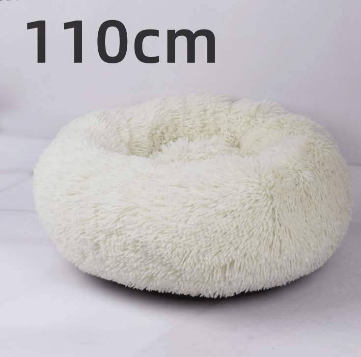 Cozy Haven: Luxurious Round Pet Bed For Winter Comfort