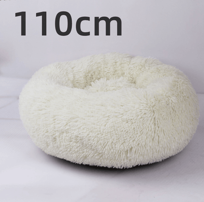 Cozy Haven: Luxurious Round Pet Bed For Winter Comfort