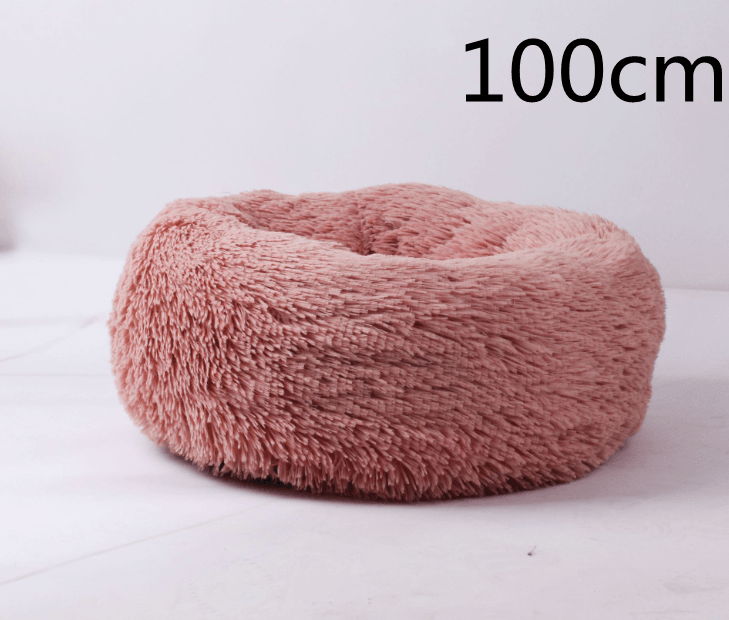 Cozy Haven: Luxurious Round Pet Bed For Winter Comfort