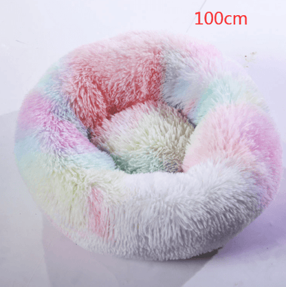 Cozy Haven: Luxurious Round Pet Bed For Winter Comfort