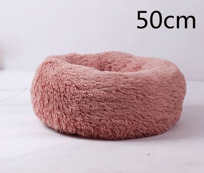 Cozy Haven: Luxurious Round Pet Bed For Winter Comfort