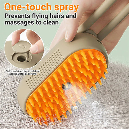 Cat Grooming Brush with Steam