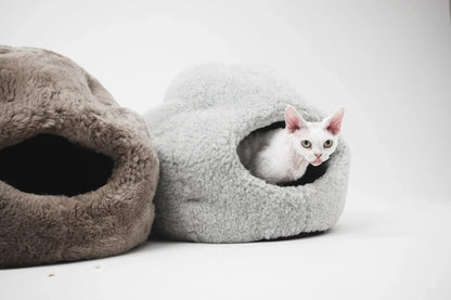 Nest Natural Woolen Pet Bed - Gray