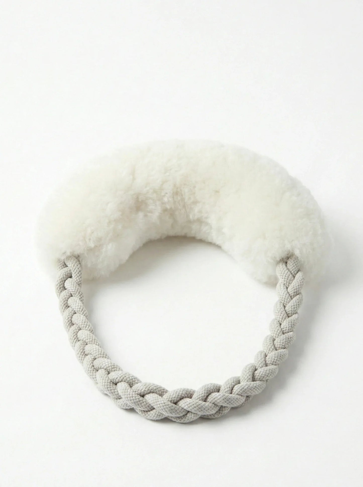 Wool Loop Tug Toy - White