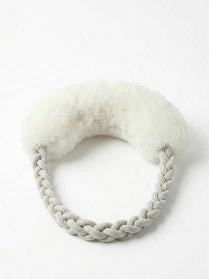 Wool Loop Tug Toy - White