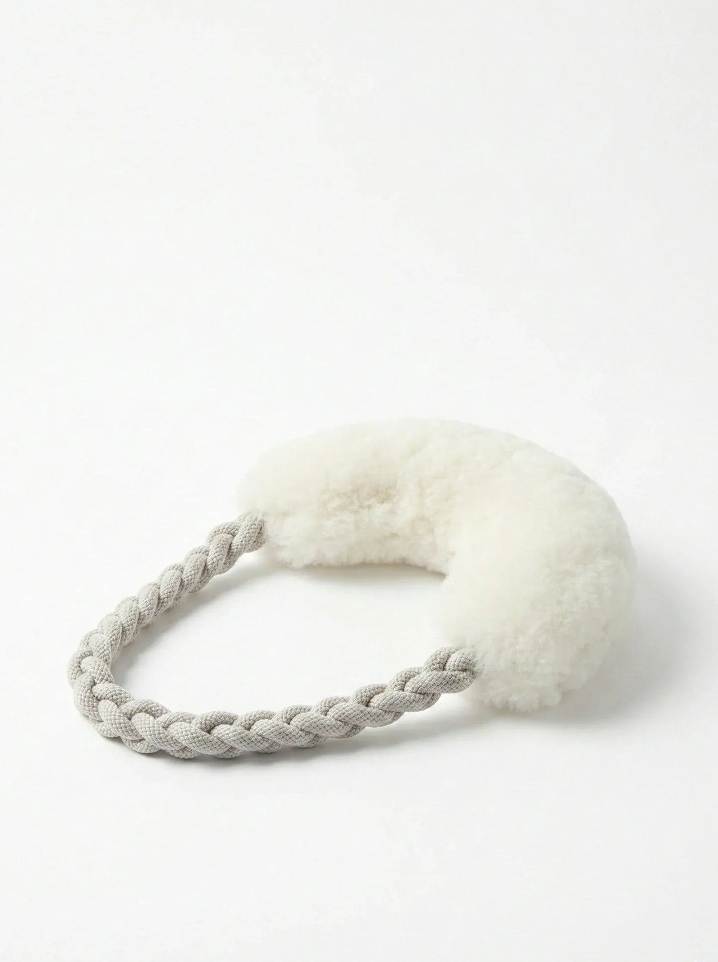 Wool Loop Tug Toy - White