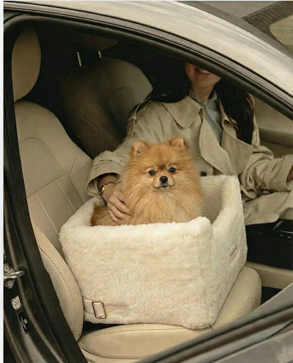 Natural Wool Dog Carrier - Beige