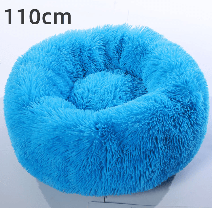 Cozy Haven: Luxurious Round Pet Bed For Winter Comfort