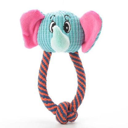 Playful Paws Cotton Rope Toys - Interactive Dog Teeth Cleaning And Sound Grinding Pet Toys