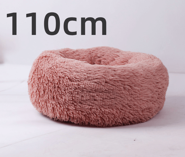 Cozy Haven: Luxurious Round Pet Bed For Winter Comfort